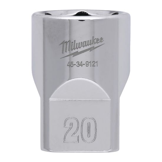 Afbeeldingen van MILWAUKEE Dop ½" metrisch FOUR FLAT 20MM
