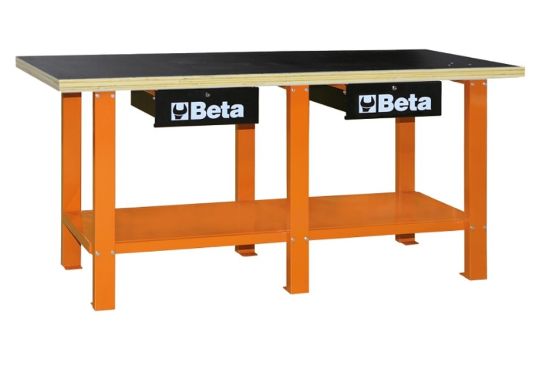 Afbeeldingen van BETA Werkbank houten blad grijs C56W-G