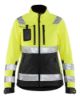 Afbeeldingen van BLÅKLÄDER Softshell jack dames 4902 High Vis geel/zwart S
