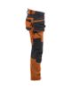 Afbeeldingen van BLÅKLÄDER Werkbroek dames met stretch 7170 roest/zwart D18