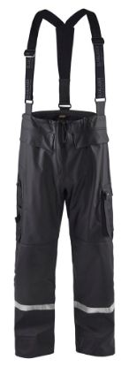 Afbeeldingen van BLÅKLÄDER Regenbroek LEVEL 2 1302 High Vis zwart 4XL