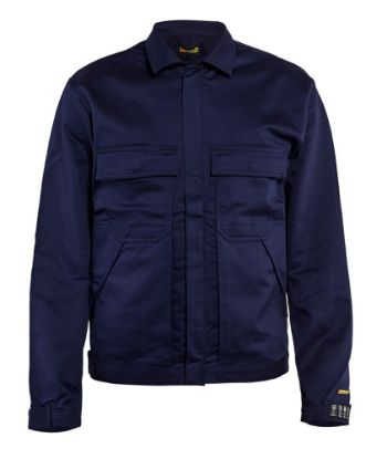 Afbeeldingen van BLÅKLÄDER Jack ongevoerd vlamvertragend 4774 marineblauw 2XL