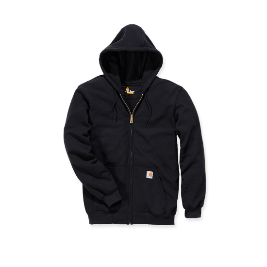 Afbeeldingen van CARHARTT Sweatshirt met capuchon en rits K122 zwart L