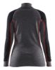 Afbeeldingen van BLÅKLÄDER Onderhemd dames zip-neck 100% merino XWARM 7299 medium grijs/zwart 2XL