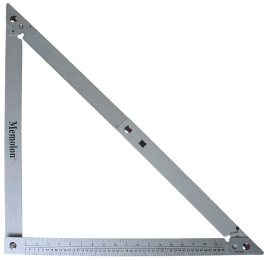 Afbeeldingen van MEMOLON Bouwhaak opvouwbaar ALU 45° & 90° 122X122X172CM