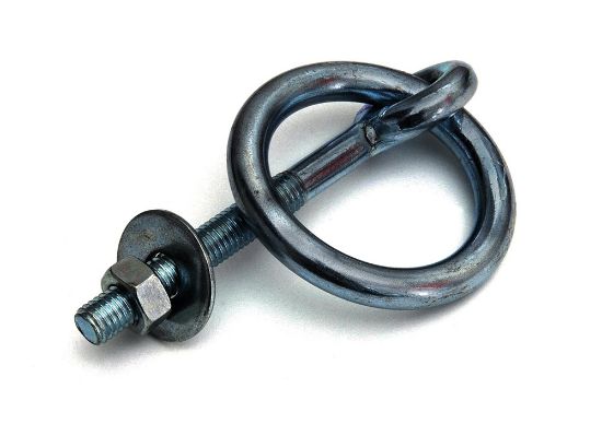 Afbeeldingen van Aanlegring met moer RVS316 M12X120MM