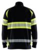 Afbeeldingen van BLÅKLÄDER Sweater 3553 zwart/High Vis geel S