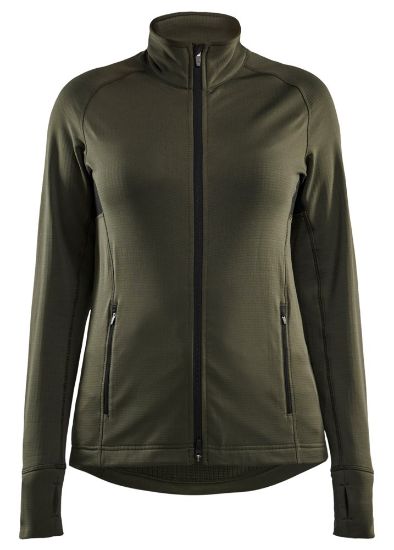 Afbeeldingen van BLÅKLÄDER Fleecejack dames 4745 donker herfstgroen XS