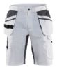 Afbeeldingen van BLÅKLÄDER Schildersshort met stretch 1099 wit/donkergrijs C52