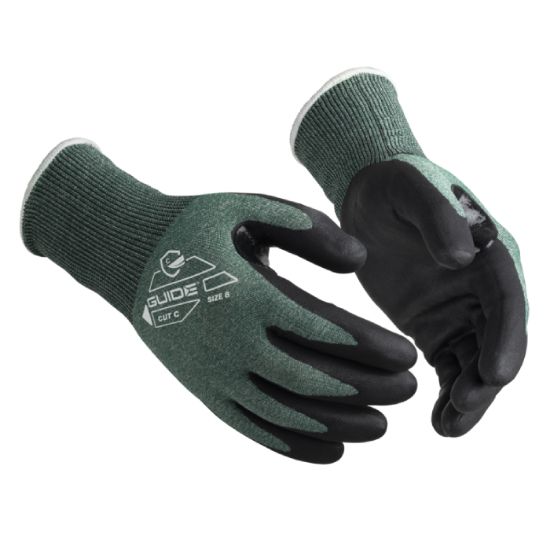 Afbeeldingen van GUIDE Handschoen 18gg snijbestendigC nitril 330HP