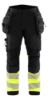 Afbeeldingen van BLÅKLÄDER Softshell werkbroek 1821 zwart/High Vis geel C54