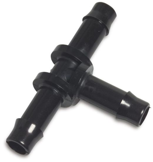 Afbeeldingen van T-stuk 90° PA (nylon) type WF zwart 10MM slangtule 10bar