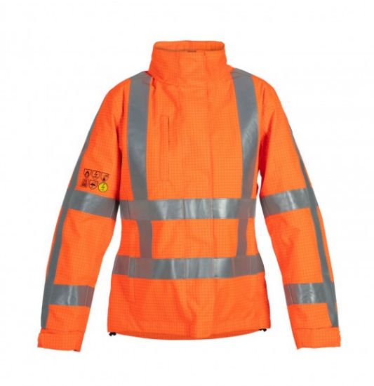Afbeeldingen van HYDROWEAR Parka multinorm RWS dames Manta fluor oranje S