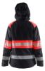 Afbeeldingen van BLÅKLÄDER Shelljack dames 4430 zwart/High Vis rood S