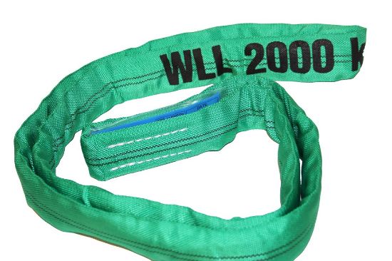 Afbeeldingen van Ellersling Rondstrop groen 4M omtrek 2M 2ton