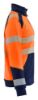 Afbeeldingen van BLÅKLÄDER Sweater dames met rits 3508 High Vis oranje/marineblauw 2XL