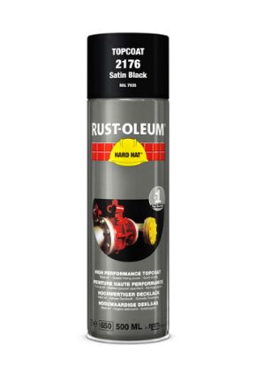Afbeeldingen van RUST-OLEUM Deklaag zwart zijdeglans RAL9005 500ML