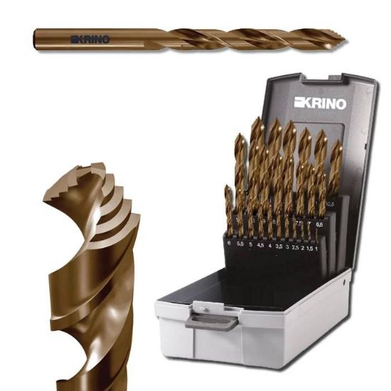 Afbeeldingen van KRINO Metaalborenset HSS-G STEP+ 1-13MM 25x