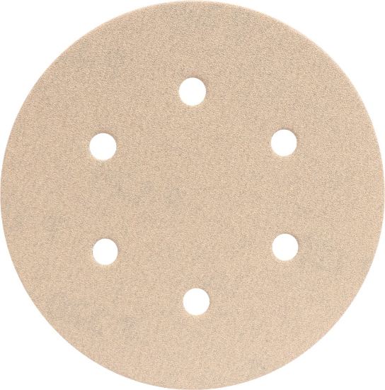 Afbeeldingen van KELFORT Klitschuurschijf wit 6-gat 150MM K120 10x