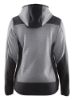 Afbeeldingen van BLÅKLÄDER Gebreid jack dames met softshell 5941 grijs mêlee/zwart XL