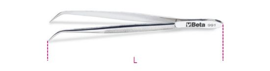 Afbeeldingen van BETA Pincet gebogen smalle bekken 991 130
