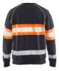 Afbeeldingen van BLÅKLÄDER Sweater 3359 medium grijs/High Vis oranje XS