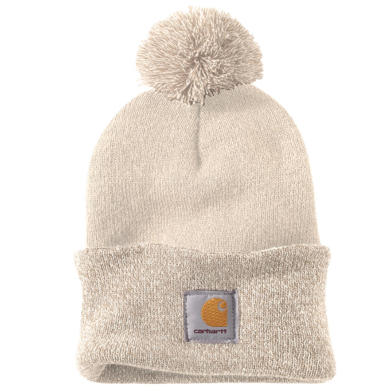 Afbeeldingen van CARHARTT Muts PomPom gebreid dames 102240 winter wit onesize