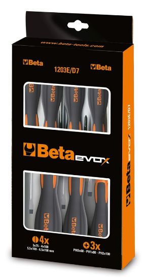 Afbeeldingen van BETA Schroevendraaierset sleuf & PH 7x 1203E/D7