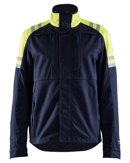 Afbeeldingen van BLÅKLÄDER Jack Inherent Steel 4505 marineblauw/High Vis geel L