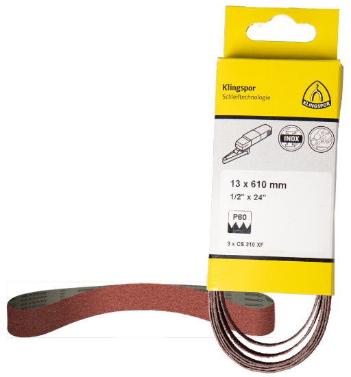 Afbeeldingen van Schuurband weefsel CS310XF 13X610MM K60 F4G in DIY verpakking