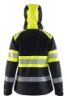 Afbeeldingen van BLÅKLÄDER Softshell jack dames 4404 zwart/High Vis geel M