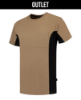 Afbeeldingen van TRICORP T-shirt bi-colour met borstzak 102002 khaki/zwart M