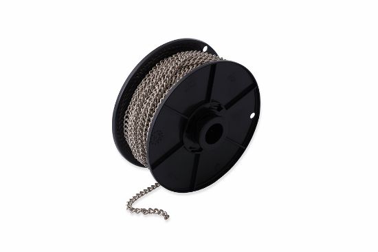 Afbeeldingen van Gourmetketting staal vernikkeld 1,5MM 25M