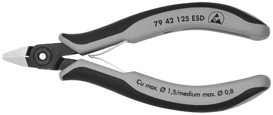 Afbeeldingen van KNIPEX Zijsnijtang elektro PREC 7942125ESD DIN9654