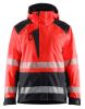 Afbeeldingen van BLÅKLÄDER Shelljack 4435 High Vis rood/zwart 5XL