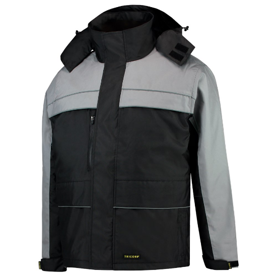 Afbeeldingen van TRICORP Parka Cordura 402003 zwart/grijs M
