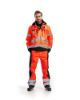 Afbeeldingen van BLÅKLÄDER Jack ongevoerd 4837 High Vis rood/zwart S