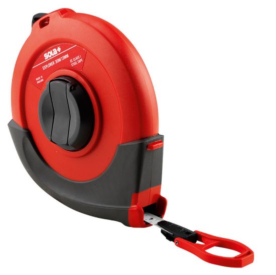 Afbeeldingen van SOLA Landmetermaat staal matcote EG-klasse 1 Explorer EP 13MM 20M