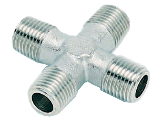 Afbeeldingen van X-draadfitting R½" buitendraad/buitendraad/buitendraad/buitendraad