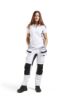 Afbeeldingen van BLÅKLÄDER Schildersbroek dames met stretch 7910 wit/zwart C40