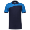 Afbeeldingen van TRICORP Poloshirt bi-colour Naden 202006 inkt/turquoise 7XL