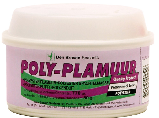 Afbeeldingen van ZWALUW Poly-plamuur wit 2kg