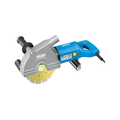 Afbeeldingen van BAIER Sleuvenzaag BDN455 2150W in kunststof transportkoffer + 2x diamantschijf BLUE