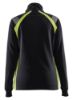 Afbeeldingen van BLÅKLÄDER Sweater dames met halve rits Visible 3403 zwart/High Vis geel S