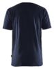Afbeeldingen van BLÅKLÄDER T-shirt bi-colour 3379 donker marineblauw/High Vis geel L