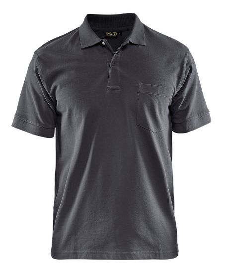 Afbeeldingen van BLÅKLÄDER Polo piqué 3305 donkergrijs XS