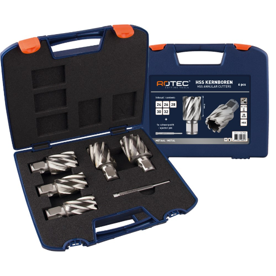 Afbeeldingen van ROTEC Kernborenset HSS SILVER 536W WLD 19 6-delig 24-32MM