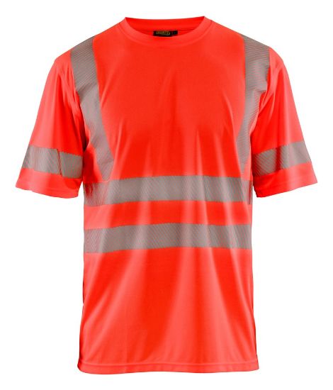 Afbeeldingen van BLÅKLÄDER T-shirt UV 3420 High Vis rood S
