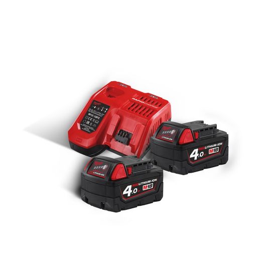 Afbeeldingen van MILWAUKEE Accu NRG pakket 2X4,0Ah + oplader M18NRG-402