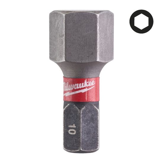 Afbeeldingen van MILWAUKEE Schroefbit SHOCKWAVE inbus 10X25MM 2x